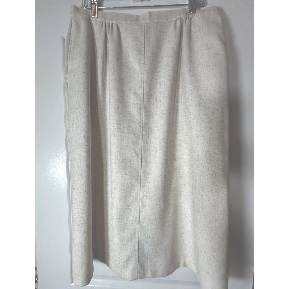 VTG Levi Strauss Women's Beige Bend‎ Over Hidden Fit Skirt  Pockets 34" Waist